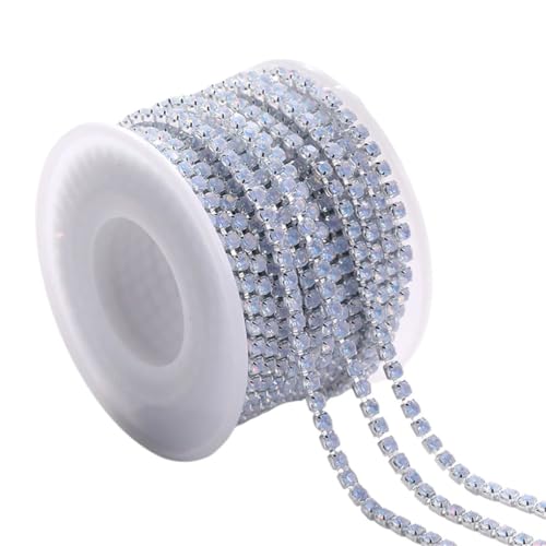 Strass-Klauenkette, Zierleiste, Kristall, zum Aufnähen, Basteln, Basteln, Kleidung, Zubehör, Perlen, 9,4 m, 1006 SS12, 3 mm, # 9,1 m Strass-Klauenkette, Zierleiste, Kristall, zum Aufnähen, Basteln, Basteln, Kleidung, Zubehör, Perlen, 9,4 m, 1006 SS12, 3 mm, # 9,1 m von Generic