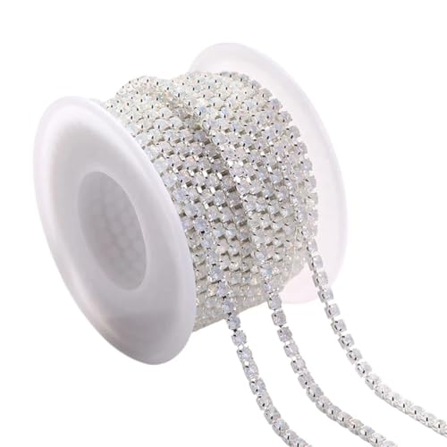 Strass-Klauenkette, Zierleiste, Kristall, zum Aufnähen, Basteln, Basteln, Kleidung, Zubehör, Perlen, 9,4 m, Crystal De SS12, 3 mm, # 91 cm Strass-Klauenkette, Zierleiste, Kristall, zum Aufnähen, Basteln, Basteln, Kleidung, Zubehör, Perlen, 9,4 m, Crystal De SS12, 3 mm, # 91 cm von Generic