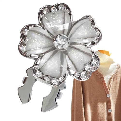 Strass-Knopfabdeckungen – Knopfabdeckungen in | Elegante Knopfabdeckung für Hemdverzierungen, modische Kleidungsdekoration, Meknopf-Clips von Generic