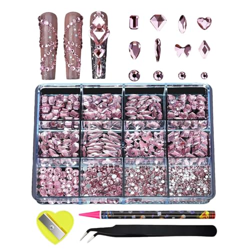 Strass Nagel Dekoration für Frauen Glänzend Strass Nagel für Frauen Flaches Design Dekorationen für Party Täglichen Gebrauch Arbeit Date Schule Strass Nagel Dekoration für Frauen Glänzend Strass Nagel für Frauen Flaches Design Dekorationen für Party Täglichen Gebrauch Arbeit Date Schule von Generic