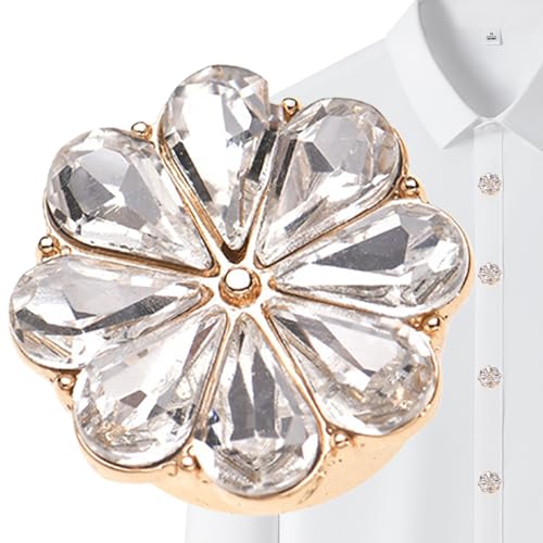 Strass -Taste Clip | Schmuck auf Knöpfen - stilvolle Knöpfe, Verzierungen, Broschenkleidung für Mutter, mit detaillierten Strassknöpfen für Kleidung mit hochpräzisen Werkzeugen. von Generic