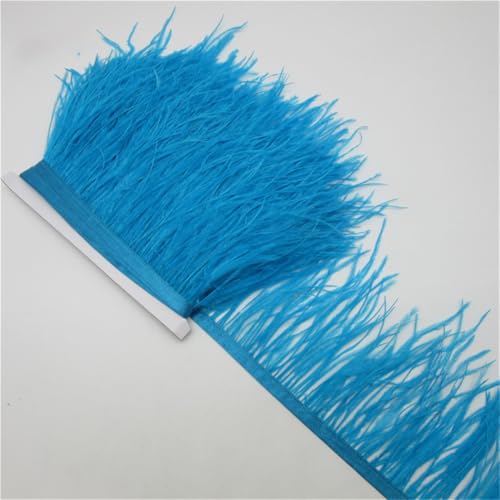 Straußenfedern, Fransen für Rock/Kleid, Straußenfeder zum Basteln, 91 cm, Seeblau Straußenfedern, Fransen für Rock/Kleid, Straußenfeder zum Basteln, 91 cm, Seeblau von Generic