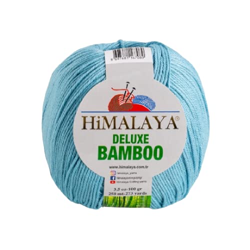 Strickfein Himalaya Deluxe Bamboo Wolle Strickgarn 60% Bambus 40% Baumwolle 100gr 124-18 Himmelblau Strickfein Himalaya Deluxe Bamboo Wolle Strickgarn 60% Bambus 40% Baumwolle 100gr 124-18 Himmelblau von Generic