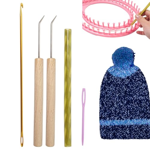 Strickmaschine, Eingang Stricken - Eingang Strickwaren Nadeln - praktisches Haar für Strickjaals Hüte für Anfänger Häkelnadel Häkeln Häkelkits Strickmaschine, Eingang Stricken - Eingang Strickwaren Nadeln - praktisches Haar für Strickjaals Hüte für Anfänger Häkelnadel Häkeln Häkelkits von Generic