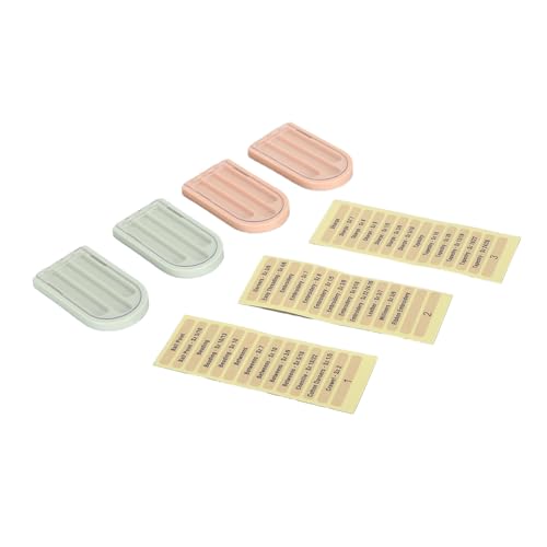 Stricknadel-Aufbewahrungsbox, Abriebfest, Kompakt, Praktisch, Nähnadel-Aufbewahrungsbox, 4 Stück, Langlebig, 3 Fächer für Unterwegs, (#3) von Generic