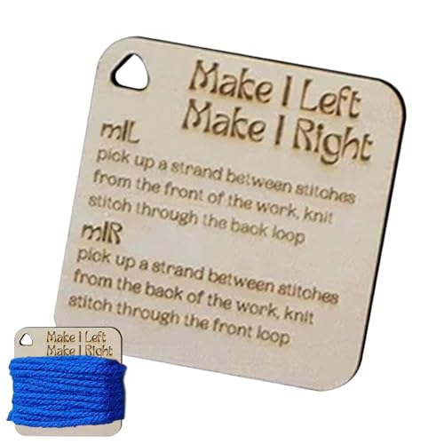 Stricknadellehre, Stricknadel-Messwerkzeug | Holzstricknopf-Werkzeug zum Stricken | Werkzeug zum Stricken | Praktische Häkelnadellehre, Messgerät für von Generic