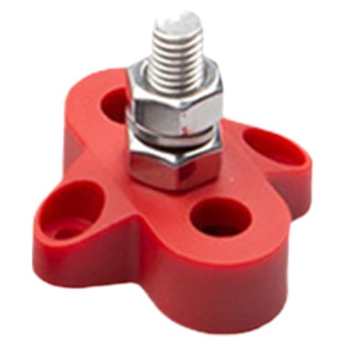 Stromverteilerblock – Robuste Metallschiene, Klemme zur Aufnahme von Batterien des Verteilers | Kompakte Verteilung der Leistung M6/M8, Block von Generic