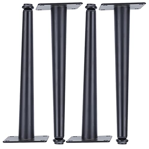 Stück Sofabeine, schwarz, DIY-Möbelbeine aus Metall, verstellbare Möbelfüße, Couchfüße für Sitz, Schlafsofa, Zweisitzer, Seiten-Chaiselongue, konische Ersatzfüße, 10–75 cm, Kommodenbeine (40 von Generic