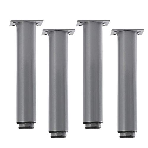 Stück verstellbare Möbelbeine, Zylinder, DIY-Ersatz-Sofabeine, Moderne verstellbare Tischbeine, Schrankfüße aus Metall, für Schrank, Couch, grau, 20 cm von Generic