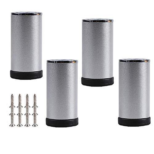 Stück verstellbare Möbelbeine aus Metall, Sofabeine aus Aluminiumlegierung, verdickte Tischbeine aus Metall, Möbelschrankfüße aus Rundrohr, Badezimmerschrankfüße, Fernsehschrankfüße, mit Sch von Generic