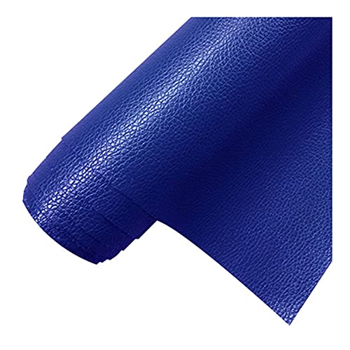 Stühle Sofa Leder Stoff Kunstleder Meter Für Meter Polsterstoff Napa Textur Wasserdicht Für Autositze Sofa Stuhl Möbel DIY & Handwerk Breite 160cm Längenanpassung(Bright blue,1.6X10m) von Generic