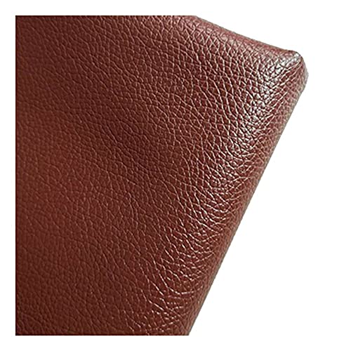 Stühle Sofa Leder Stoff Kunstleder Meter Für Meter Polsterstoff Napa Textur Wasserdicht Für Autositze Sofa Stuhl Möbel DIY & Handwerk Breite 160cm Längenanpassung(Bright reddish brown,1.6X10m) von Generic