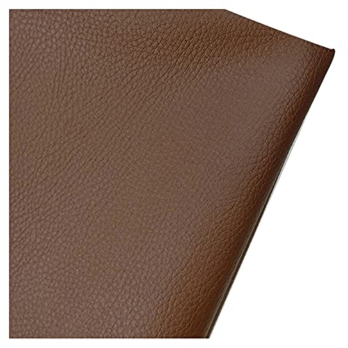 Stühle Sofa Leder Stoff Kunstleder Meter Für Meter Polsterstoff Napa Textur Wasserdicht Für Autositze Sofa Stuhl Möbel DIY & Handwerk Breite 160cm Längenanpassung(Brown,1.6X4m) von Generic