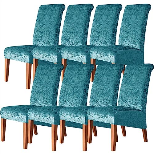 Stuhlbezug aus Pannesamt, dehnbar, abnehmbar, waschbar, Spandex, elastischer Schonbezug, Schutz für Esszimmer, Küche, Hochzeit, Bankett, Grün, Größe 8 Stuhlbezug aus Pannesamt, dehnbar, abnehmbar, waschbar, Spandex, elastischer Schonbezug, Schutz für Esszimmer, Küche, Hochzeit, Bankett, Grün, Größe 8 von Generic