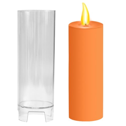 Stumpenkerzenformen - Aromatherapie-Kerzen Heimdekoration, flexible hitzebeständige Form | Kerzenform für handgefertigte Kerzen zum einfachen Lösen für Dekoration Stumpenkerzenformen - Aromatherapie-Kerzen Heimdekoration, flexible hitzebeständige Form | Kerzenform für handgefertigte Kerzen zum einfachen Lösen für Dekoration von Generic