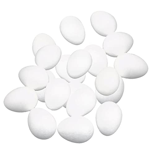 Styropor-Schaumstoff-Eier, 8 cm, Weiß, 20 Stück Styropor-Schaumstoff-Eier, 8 cm, Weiß, 20 Stück von Generic