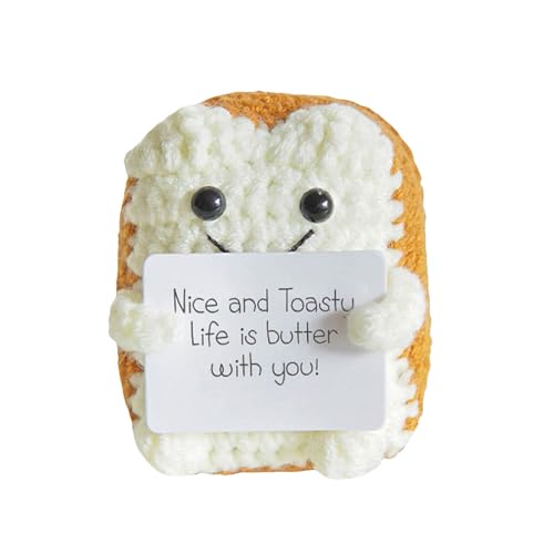 Süße Puppe mit Häkelinspiration positiver Geburtstagsdekoration für Frauen Tne673 (Clear, 6x5.5x4cm) von Generic