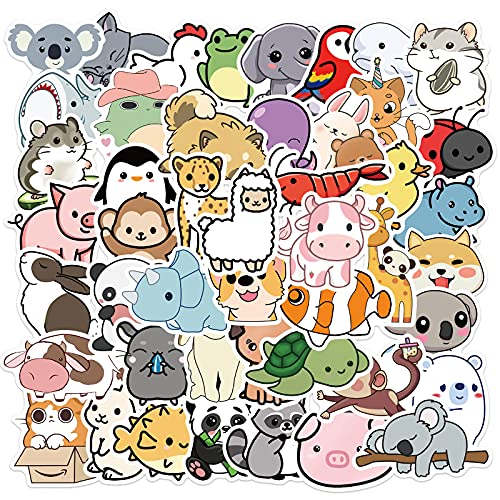 Süße Tiere Aufkleber 50 Stück | Tieraufkleber | Koala | Elefant | Löwe | Laptop | Kinder | Erwachsene | Sticker-Blätter | Koffer Süße Tiere Aufkleber 50 Stück | Tieraufkleber | Koala | Elefant | Löwe | Laptop | Kinder | Erwachsene | Sticker-Blätter | Koffer von Generic