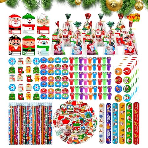 Süßigkeitentüten für Weihnachtsstifte, Weihnachts-Schulpapier-Set | Niedliche Süßigkeitentüten für Bleistifte, 219 Stück, Schreibwaren Partybedarf – Klassenbelohnungs-Papeterie Süßigkeitentüten für Weihnachtsstifte, Weihnachts-Schulpapier-Set | Niedliche Süßigkeitentüten für Bleistifte, 219 Stück, Schreibwaren Partybedarf – Klassenbelohnungs-Papeterie von Generic