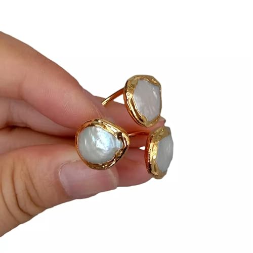 Süßwasser-Zuchtperlen Weiß Keshi Perle Ring Für Frauen Hochzeit Schmuck Süßwasser-Zuchtperlen Weiß Keshi Perle Ring Für Frauen Hochzeit Schmuck von Generic