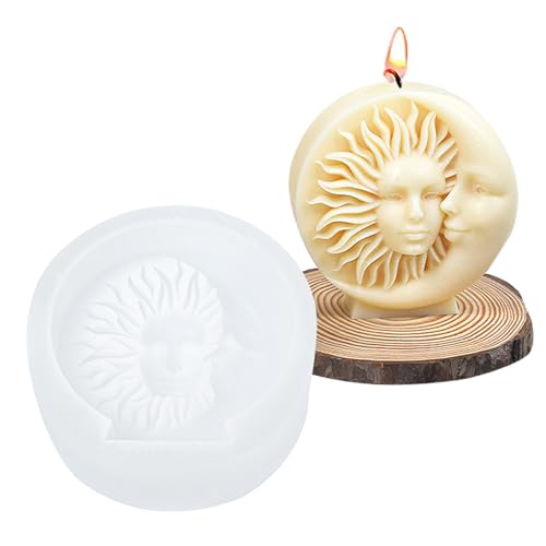 Sun Face Mold - Kerzenform, Kreative Sonne & Mond Gesicht Kerze Silikonformen, Epoxidharz Gießform | Kerze, Seife, und Lotion Bar machen, Crafting Formen für selbstgemachte Kunst & Resin Projekte Sun Face Mold - Kerzenform, Kreative Sonne & Mond Gesicht Kerze Silikonformen, Epoxidharz Gießform | Kerze, Seife, und Lotion Bar machen, Crafting Formen für selbstgemachte Kunst & Resin Projekte von Generic