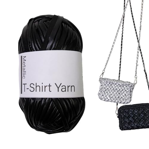 T-Shirt-Garn – Häkelgarn weich, Glanzgarn modisch | Stoffband zum Stricken und Häkeln, glänzendes Textilgarn für Kleidung, Schlüsselanhänger, Handarbeiten für Anfänger und Bastelprojekte T-Shirt-Garn – Häkelgarn weich, Glanzgarn modisch | Stoffband zum Stricken und Häkeln, glänzendes Textilgarn für Kleidung, Schlüsselanhänger, Handarbeiten für Anfänger und Bastelprojekte von Generic