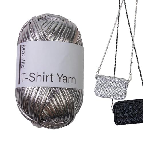 T-Shirt-Garn – Kleidungs-Bastelgarn | Stricken glänzendes T-Shirt-Garn für Häkelanfänger, Handarbeit, Tasche, Decke, Kissen, Häkelgarn T-Shirt-Garn – Kleidungs-Bastelgarn | Stricken glänzendes T-Shirt-Garn für Häkelanfänger, Handarbeit, Tasche, Decke, Kissen, Häkelgarn von Generic
