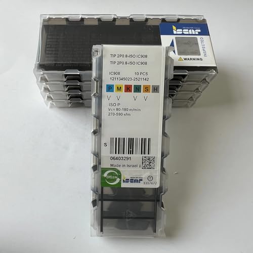 TIP 2P0.8-ISO IC908 / Original Hartmetall-Blatt, 10 Stück TIP 2P0.8-ISO IC908 / Original Hartmetall-Blatt, 10 Stück von Generic