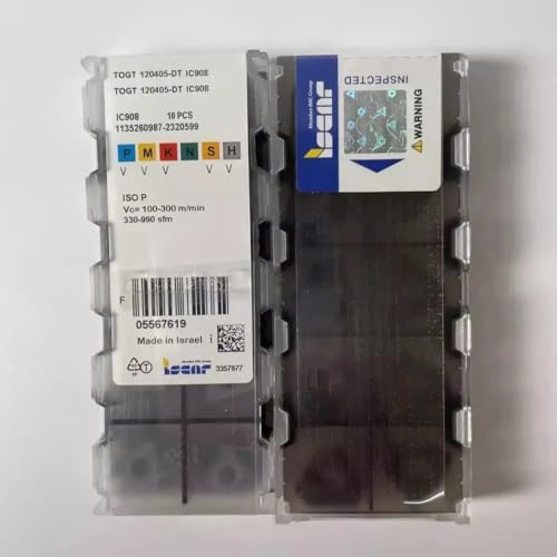 TOGT120405-DT IC908 / Original Hartmetall-Blatt, 10 Stück TOGT120405-DT IC908 / Original Hartmetall-Blatt, 10 Stück von Generic