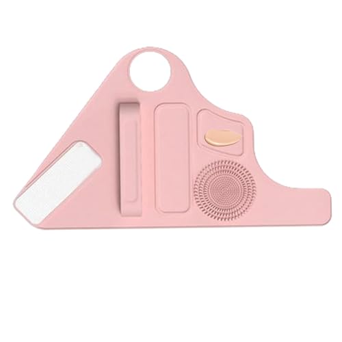 Tablett für Make-up-Paletten, Make-up-Misch-Tablett – professioneller Make-up-Palettengurt, Handschlaufe für Mischpalette mit Aufbewahrung von Pinseln Tablett für Make-up-Paletten, Make-up-Misch-Tablett – professioneller Make-up-Palettengurt, Handschlaufe für Mischpalette mit Aufbewahrung von Pinseln von Generic
