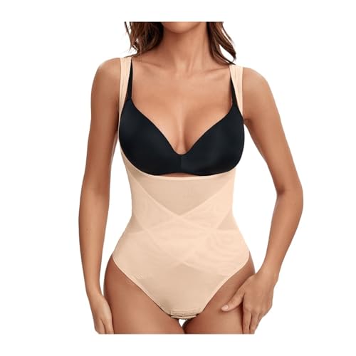 Taillentrainer für Damen, Tanga-Bodys, Ganzkörper-Bodyshaper, nahtlos, sexy Bauchkontrolle, Netzstoff, Abnehmen, Flacher Bauch, Unterbrustkorsett Taillentrainer für Damen, Tanga-Bodys, Ganzkörper-Bodyshaper, nahtlos, sexy Bauchkontrolle, Netzstoff, Abnehmen, Flacher Bauch, Unterbrustkorsett von Generic