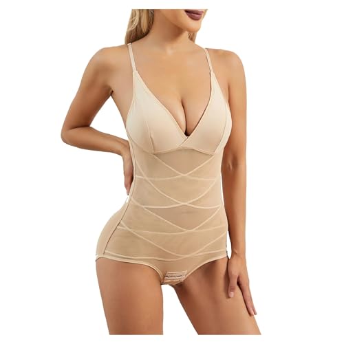 Taillentrainer für Damen, sexy Bodysuit, Body Shaper, Höschen, Damen-Netzstoff, Schlankheits-Bodysuit für flachen Bauch, X-förmiger Bauchgürtel, Kontrolltrainer Taillentrainer für Damen, sexy Bodysuit, Body Shaper, Höschen, Damen-Netzstoff, Schlankheits-Bodysuit für flachen Bauch, X-förmiger Bauchgürtel, Kontrolltrainer von Generic