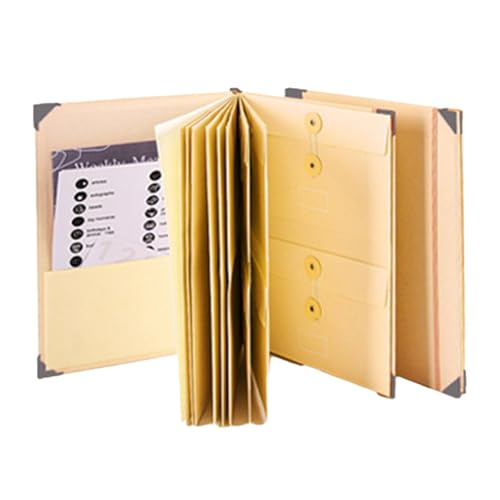 -Tasche, Aktenordner, tragbare Taschen-Papierdateiordner, Quittungs-Organizer mit Etiketten, Bürobedarf im Brief-Format für Rechnungen, Dateien und von Generic