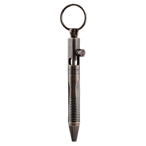 Taschen-Kugelschreiber | tragbarer Stift-Anhänger aus Messing, Strant Messing-Design-Stift für Partner, Kunden, Eltern, Freunde von Generic
