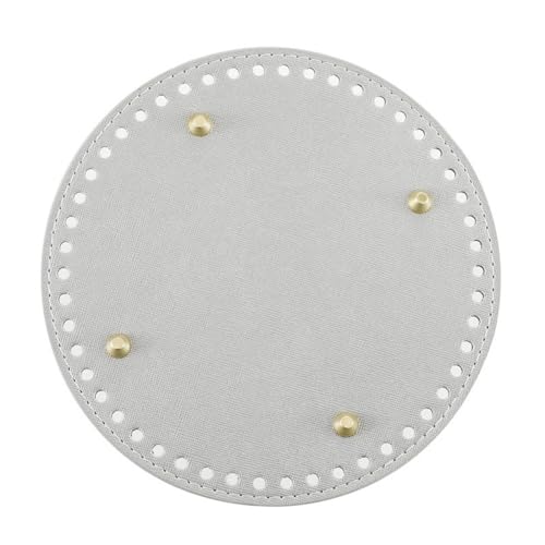 Taschenboden zum DIY Häkeln, Taschenboden, PU Leder Boden der Tasche, Kunstleder Boden Tasche Häkeln, für Handtasche DIY Korbflechten Häkelzubehör (ø19CM,Round 1F) von Generic