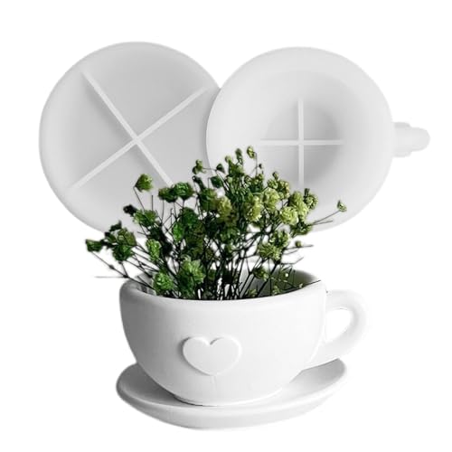 Tassenform für Epoxidharz, Tassenform Harzformen, Ton-Kerzenformen, Harzgießformen, Harz Gießform, Epoxidharzform, Harz Dekor Desktop Dekoration, Harz Formen für Teetasse von Generic