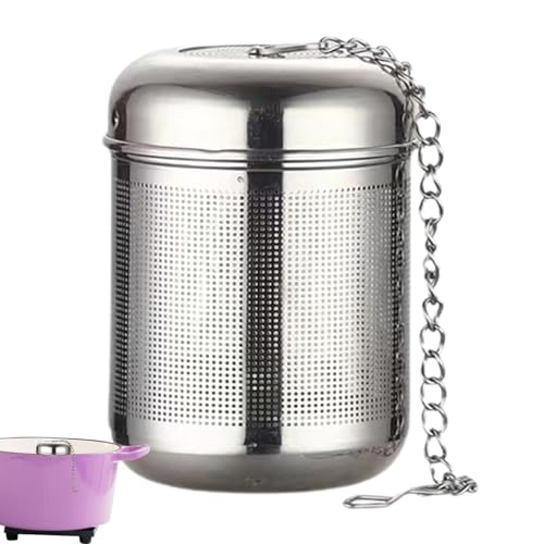 Teekugelsieb aus Netzstoff für losen Tee – leicht zu reinigender Teekugelfilter aus Edelstahl | Mesh-Teeball-Sieb für losen Tee, lose Tee-Mesh-Sieb, Edelstahl-Eintopffilter für Zuhause, Restaurant, Te von Generic