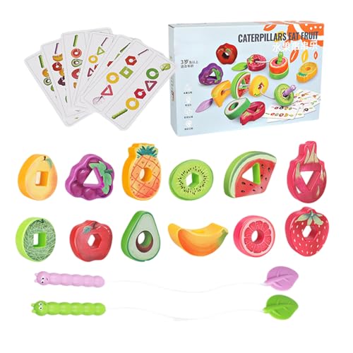 Tegrad Spielzeug für Kinder - String Threading Toy | Blockieren Sie Klassifizierungsspiel für logisches Denken Training und Interaktion Holzperlen im Draht Tegrad Spielzeug für Kinder - String Threading Toy | Blockieren Sie Klassifizierungsspiel für logisches Denken Training und Interaktion Holzperlen im Draht von Generic