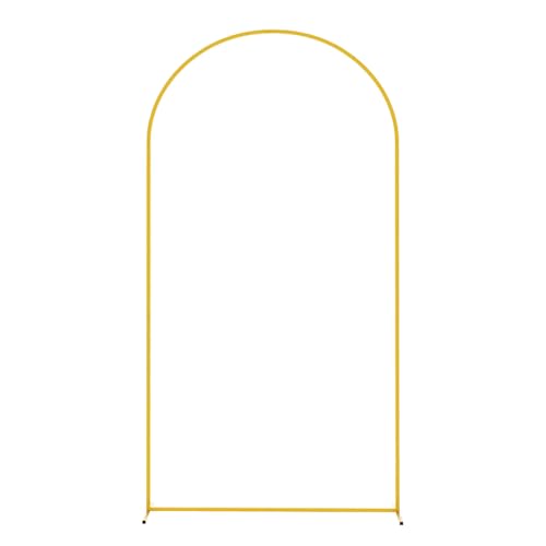 Tell arch Board für Hochzeitsfeier Dekor | Metall-Ballon-Bogenrahmen Der Hintergrund des Goldbogens ist ein stabiles und zuverlässiges Foto-Requisiten, das für den Innen- und Außenbereich geeignet ist von Generic