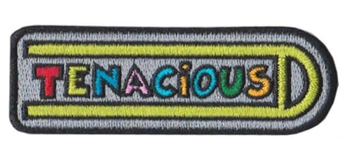 Tenacious D Aufnäher (8,9 cm), bunte Stickerei, zum Aufbügeln oder Aufnähen, Rockband-Logo, perfekt für Taschen, Jacken, Hüte, handgefertigte DIY-Geschenk-Patches von Generic