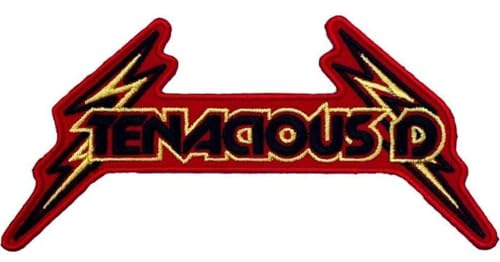 Tenacious D Patch (4,75 Zoll) Stickerei zum Aufbügeln oder Aufnähen Abzeichen Rock Band Logo Wappen Emblem Perfekt für Taschen, Jacken, Hüte, handgefertigte DIY Geschenk Patches von Homry