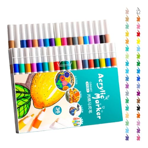 Textilmarker für Kinder - Handwerkliche Filzstifte mit feiner Spitze, wasserdicht, schnell trocknend, für Papier, Keramik, Steine, Rucksäcke - Kunstmaterialien, Marker für kreative Ideen u Textilmarker für Kinder - Handwerkliche Filzstifte mit feiner Spitze, wasserdicht, schnell trocknend, für Papier, Keramik, Steine, Rucksäcke - Kunstmaterialien, Marker für kreative Ideen u von Generic