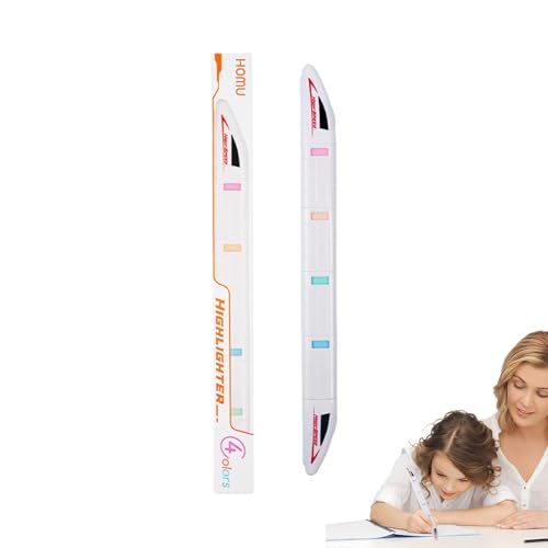 Textmarker, farbige Textmarker | 4 x SplicableThin-Stifte, ästhetische Multifunktions-Marker, Stifte für den Schulanfang, Feuerzeuge zum Malen von Generic