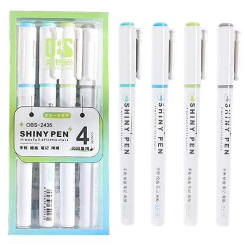 Textmarker, schnell trocknende, glitzernde Mehrzweckmarker | Schnelltrocknende Marker für Schüler, Tagebücher, Notizen, Zeichnungen, Anfänger, Kalender, Poster Textmarker, schnell trocknende, glitzernde Mehrzweckmarker | Schnelltrocknende Marker für Schüler, Tagebücher, Notizen, Zeichnungen, Anfänger, Kalender, Poster von Generic