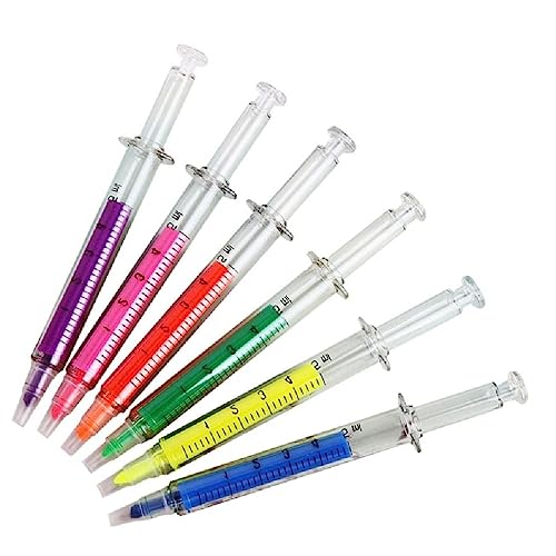 Textmarker Marker Set 6 Farben Textmarker-Spritze Textmarker Stift Ästhetische Textmarker Schulbedarf Für Kinder Textmarker Marker Set 6 Farben Textmarker-Spritze Textmarker Stift Ästhetische Textmarker Schulbedarf Für Kinder von Generic