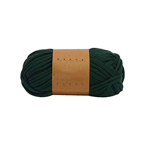 The Cloth Line Yarn Häkelstrickgarn für Anfänger mit gut sichtbaren Kammgarn mittlerer Baumwoll-Nylon-Mischung Strickmaschine (Green, One Size) von Generic