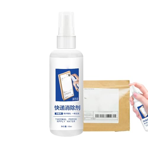 Thermo-Papierentfernungsflüssigkeit, Thermo-Papier-Korrekturflüssigkeit für Quittungen, 100 ml Versandetiketten-Lösung zum Entfernen von Datenschutz, für Schulverwaltungen, Logistikmanager Thermo-Papierentfernungsflüssigkeit, Thermo-Papier-Korrekturflüssigkeit für Quittungen, 100 ml Versandetiketten-Lösung zum Entfernen von Datenschutz, für Schulverwaltungen, Logistikmanager von Generic