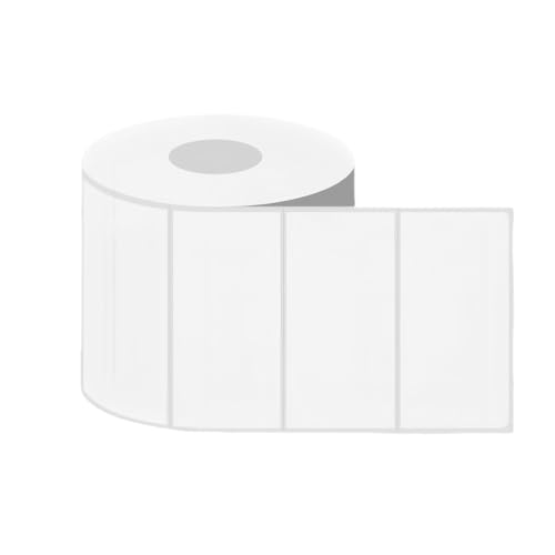 3x1 inch selbstklebende Thermodirekt-Etiketten, perforierte Barcode-Versandadressetiketten, 2000 Stück/Rolle, kompatibel mit Zebra (4x2 inch, 1pcs) von Generic