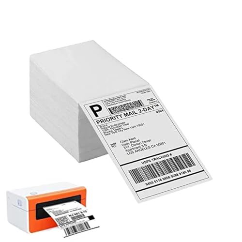 Thermoetiketten, Versandetikettenpapier | Papier für Thermodirektetiketten - 500 Etiketten pro Stapel Strichcodes für direkte thermische Portokierung mit hoher Klebkraft für Thermoetiketten, Versandetikettenpapier | Papier für Thermodirektetiketten - 500 Etiketten pro Stapel Strichcodes für direkte thermische Portokierung mit hoher Klebkraft für von Generic
