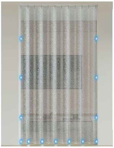 Thermovorhang Kälteschutz mit Magnetverschluss/Selbstklebender Schiene, Transparent Eva Tür Vorhang, Magnet Wärmeschutzvorhang für Türen Individuell Anpassbar(C,for 110x210cm Door) von Generic